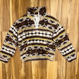 Offline by Aerie fuzzy half zip pull over